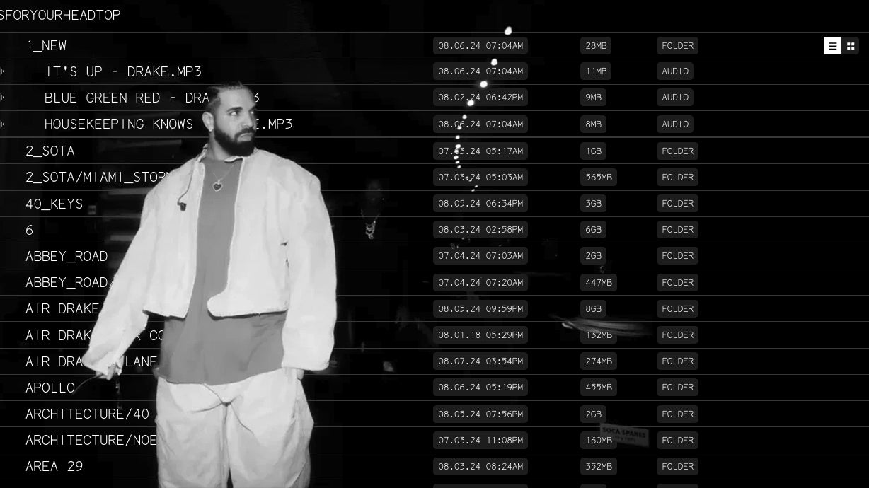 Drake Just Dumped 100GB of Music on 100gigs.org