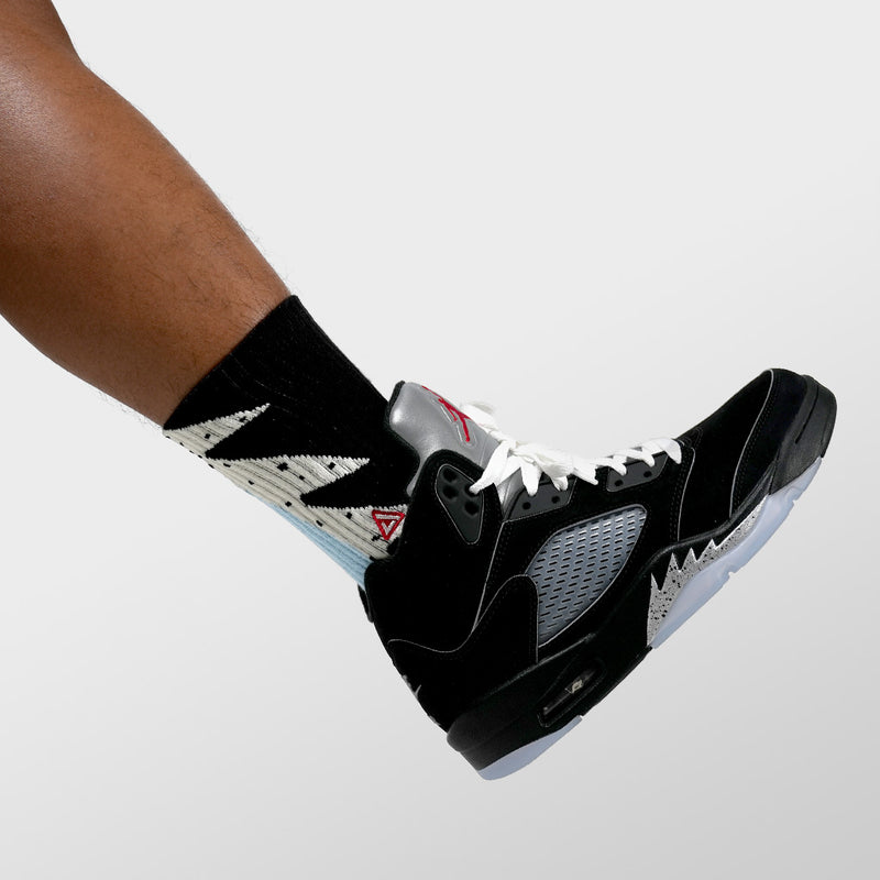 SNKR Socks - Black Metallic 5