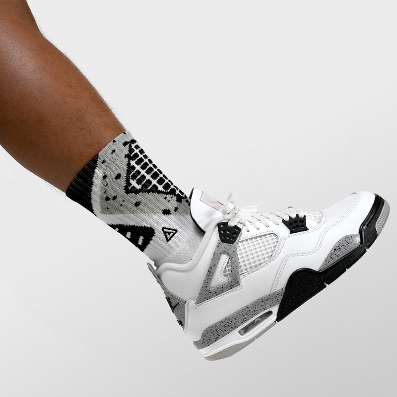 SNKR Socks - White Cement IV