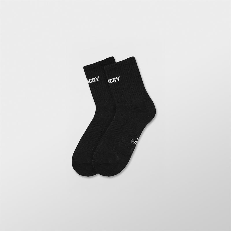 Shin Logo Mid-Length - Black