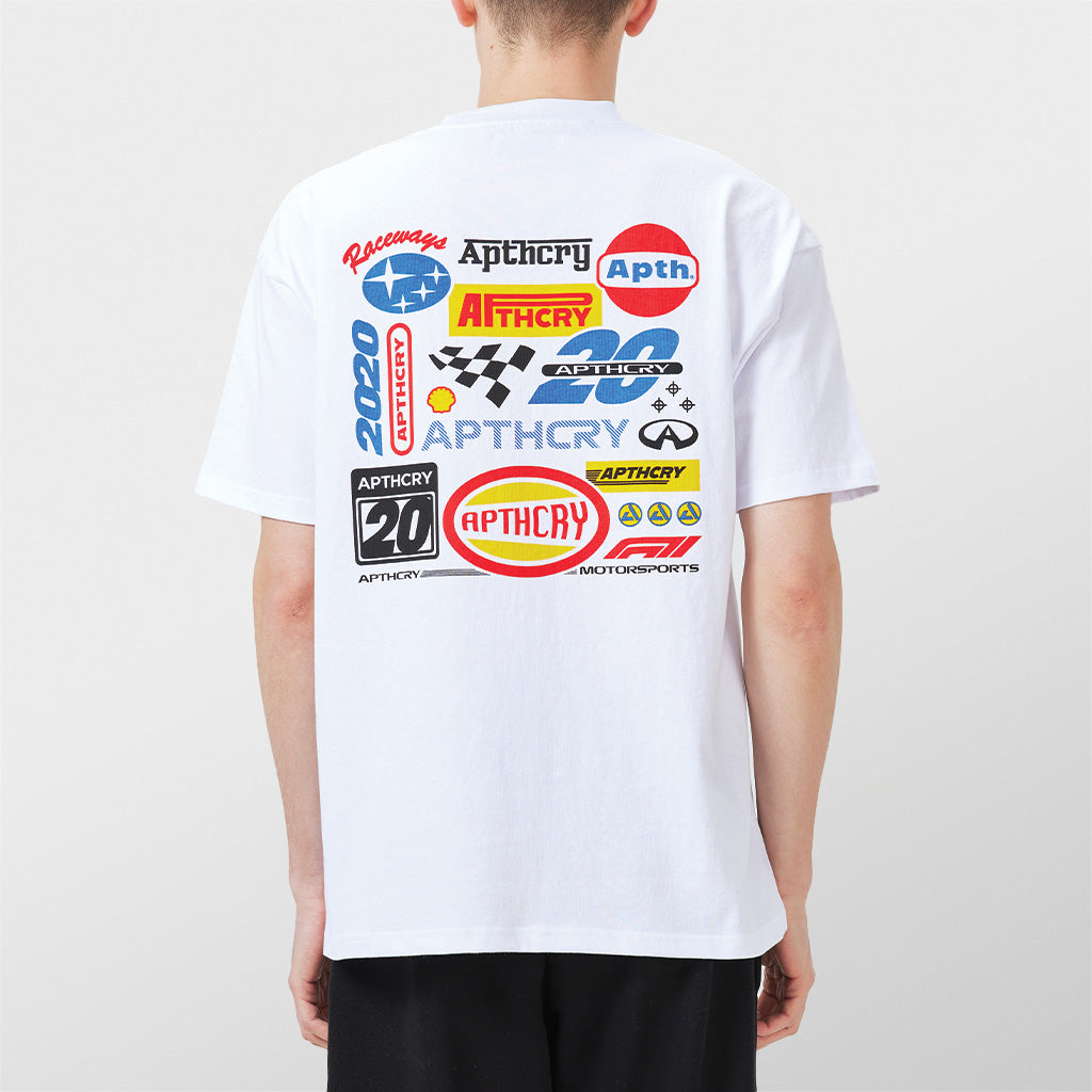 【deres】first class T shirt white AND SO I WATCH YOU FROM AFAR • Jettison • White • Long