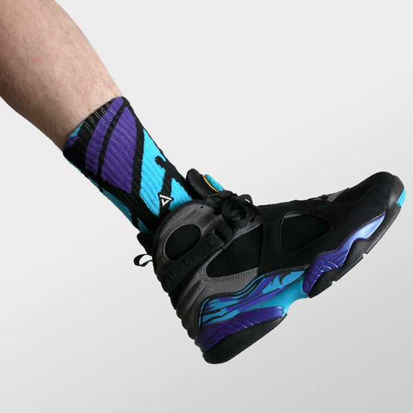 SNKR Socks - Aqua 8 – APTHCRY