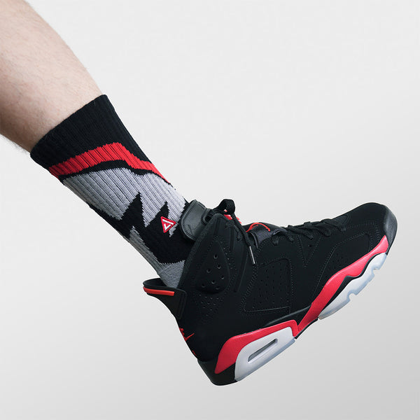 SNKR Socks - Black Infrared 6 – APTHCRY