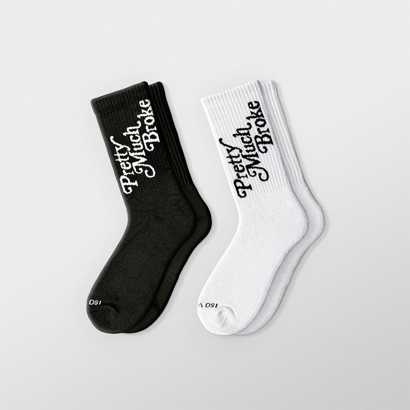 Pretty Much Broke Socks - 2 pack