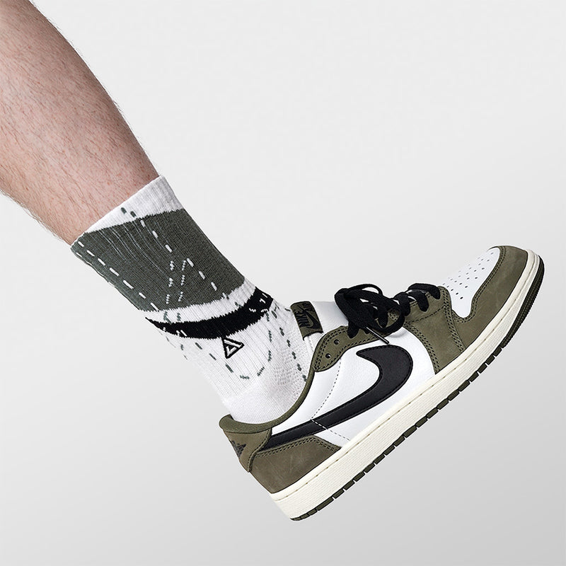 SNKR Socks - Olive 1