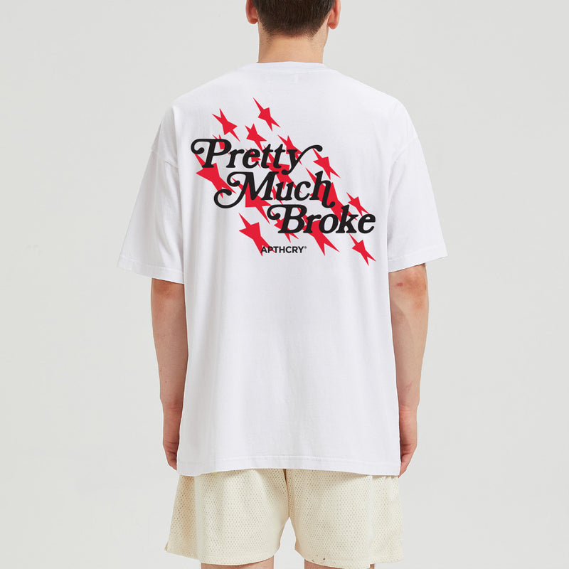 Pretty Much Broke® USA Tee - White