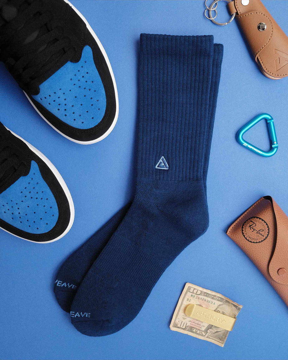 APTHCRY 3.0 Crew Sock - Cobalt Blue