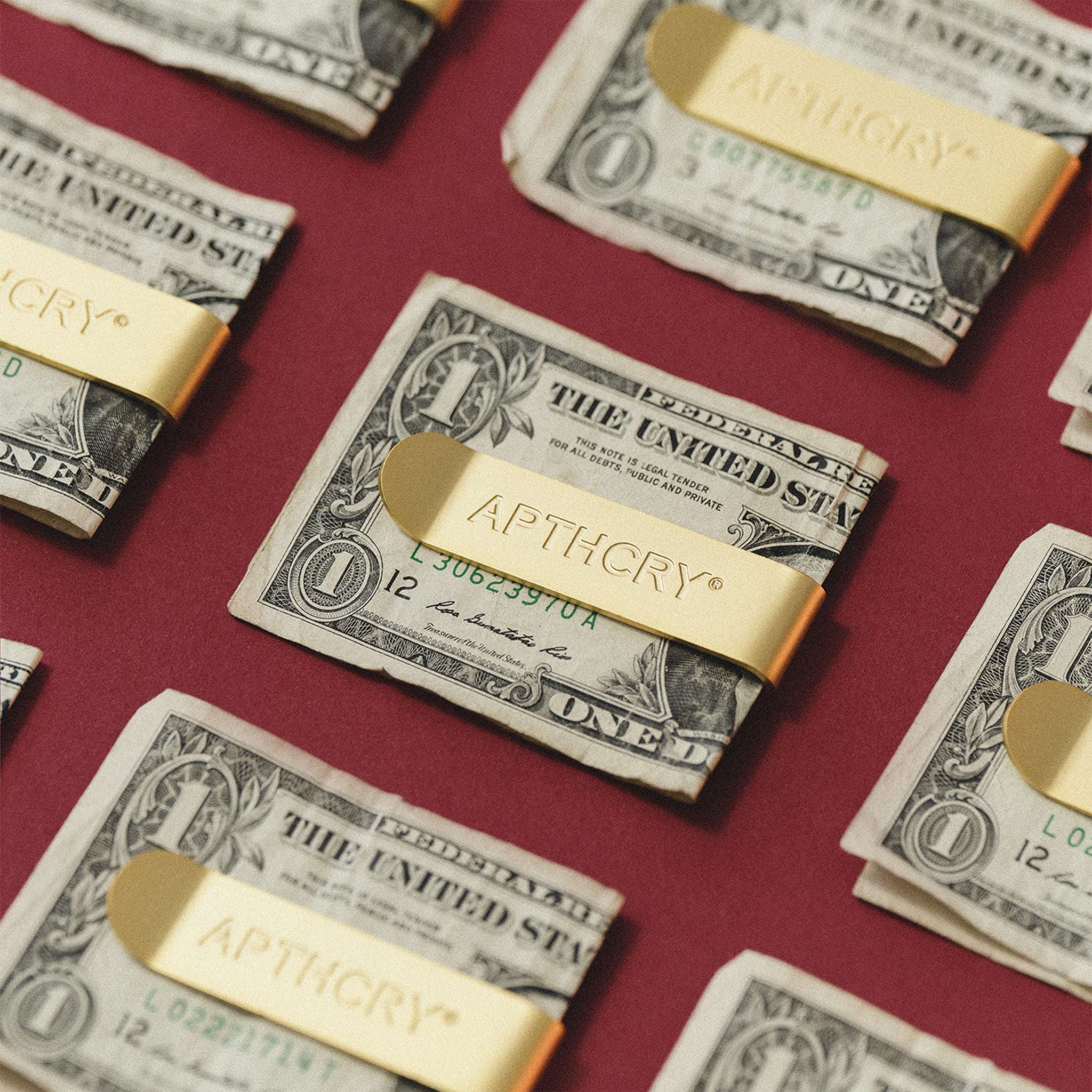 Pretty Much Broke® Stamped Brass PMB Money Clip – APTHCRY